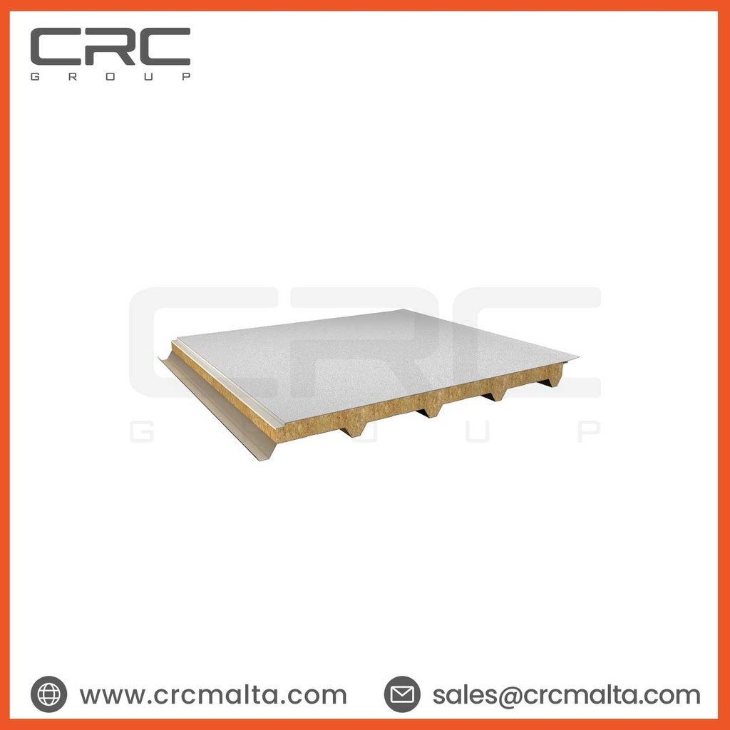 CRC Rock Wool Insulated 5 Ribs Membrane Roof Panel-Single Sheet